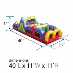 40 foot inflatable obstacle course retro dimensions 1692471040 40' Retro Inflatable Obstacle Course-VALE MON (41)