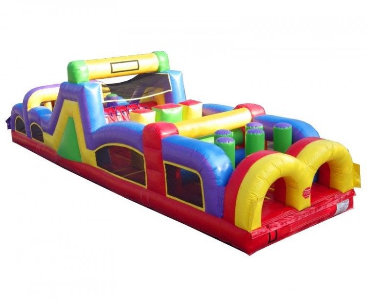 40' Retro Inflatable Obstacle Course-VALE MON (41)