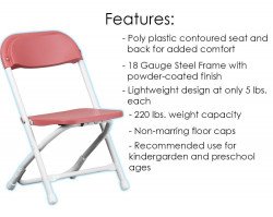 red20chair20features 1659829721 Kid's Folding Chair (Red)